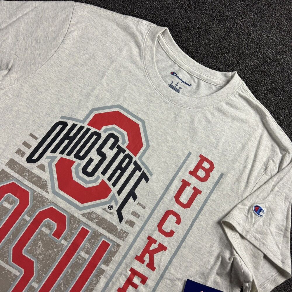 NWT Ohio State University Buckeyes T Shirt Mens Unisex Large Gray Official
